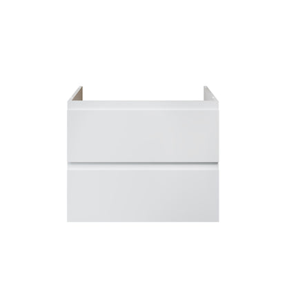 Aloni sally XL wastafelonderkast - 2 lades - softclose - greeploos - 76 x 60x45,3 cm - glanzend wit