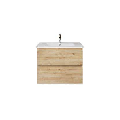 Aloni sally XL wastafelonderkast - 2 lades - softclose - greeploos - 76 x 60x45,3 cm - safir
