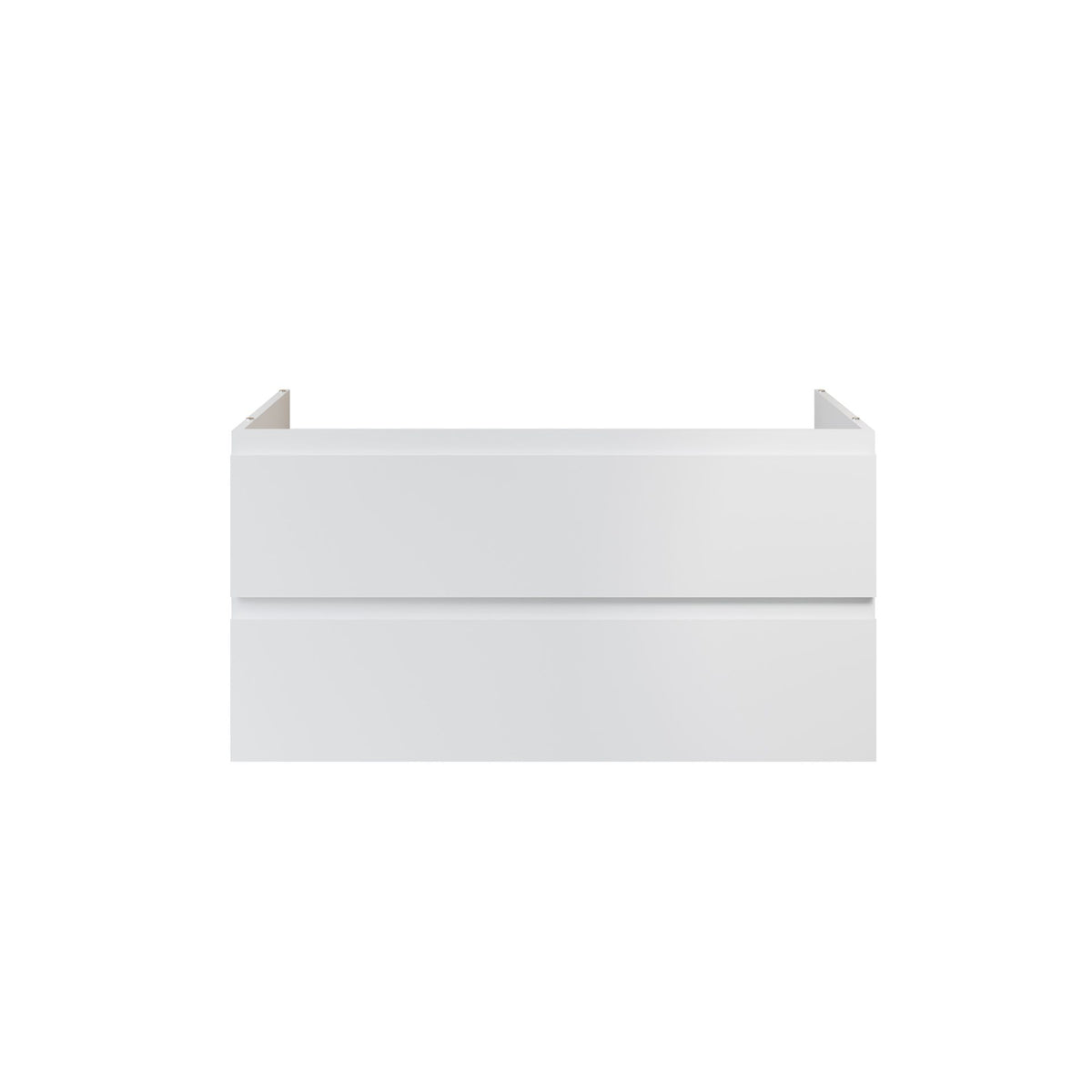 Aloni sally XL wastafelonderkast - 2 lades - softclose - greeploos - 118 x 60x45,3 cm - mat wit