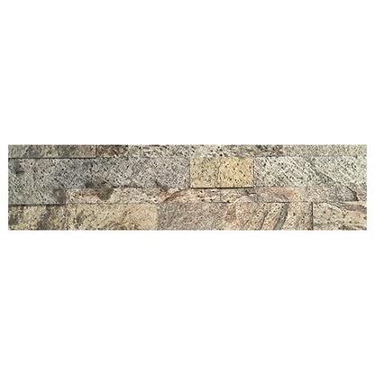 Isodeco Zelfklevende Steenstrip Natuursteen Silver Zeera Groen Gold