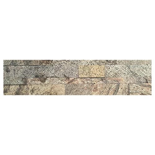 Isodeco Zelfklevende Steenstrip Natuursteen Silver Zeera Groen Gold