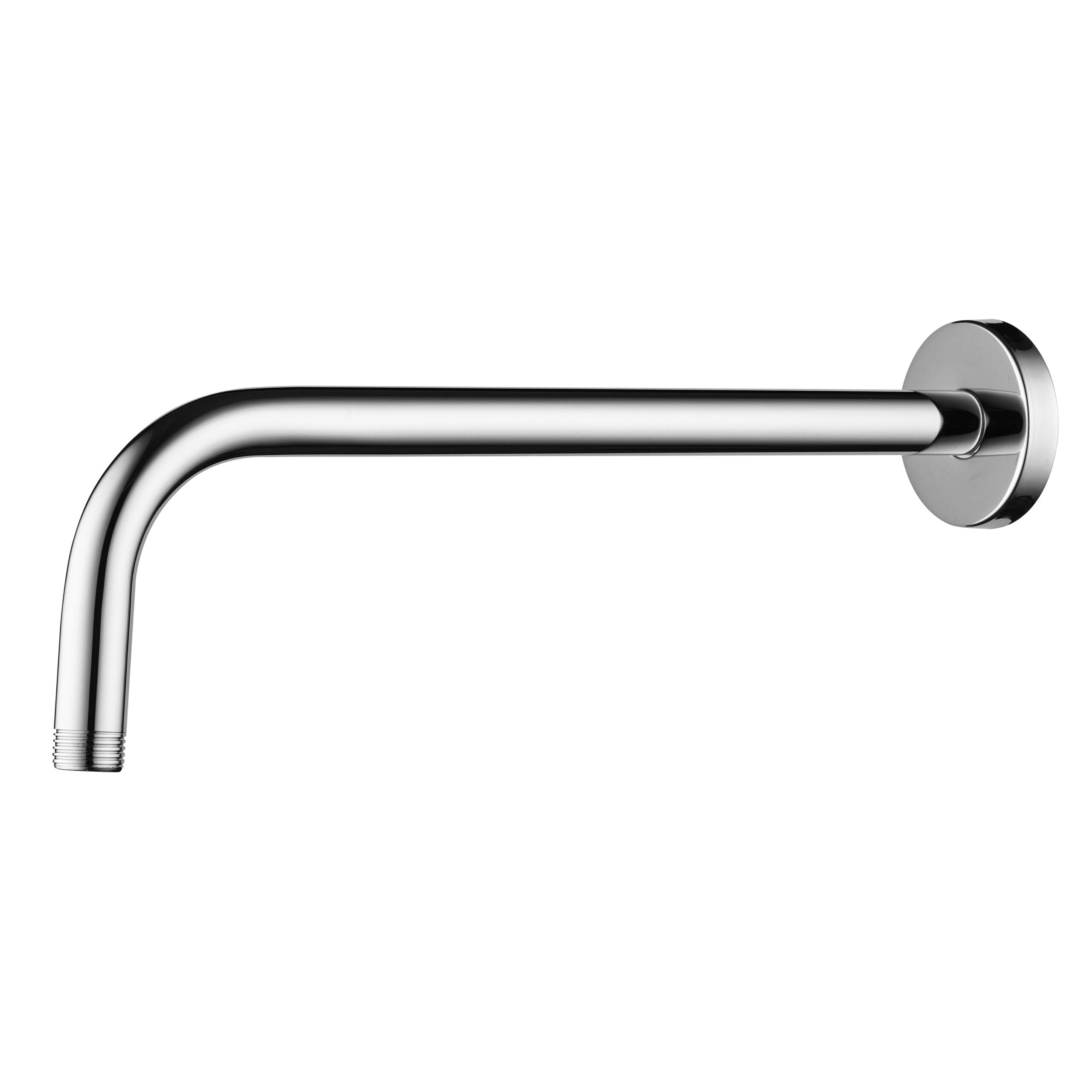 Rainshower wandarm - universeel - gebogen - 45 cm - chroom