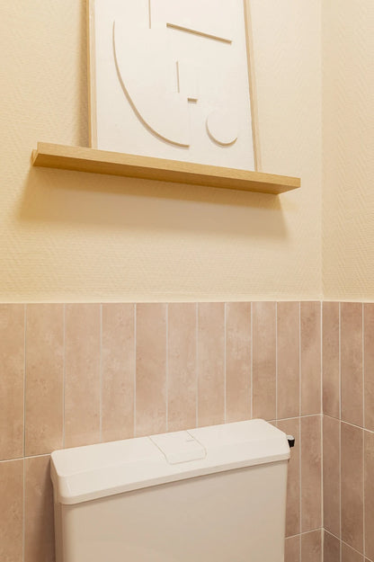 Isodeco Zelfklevende Mozaïek Steenstrip Hoogglans Metro/Visgraat Beige