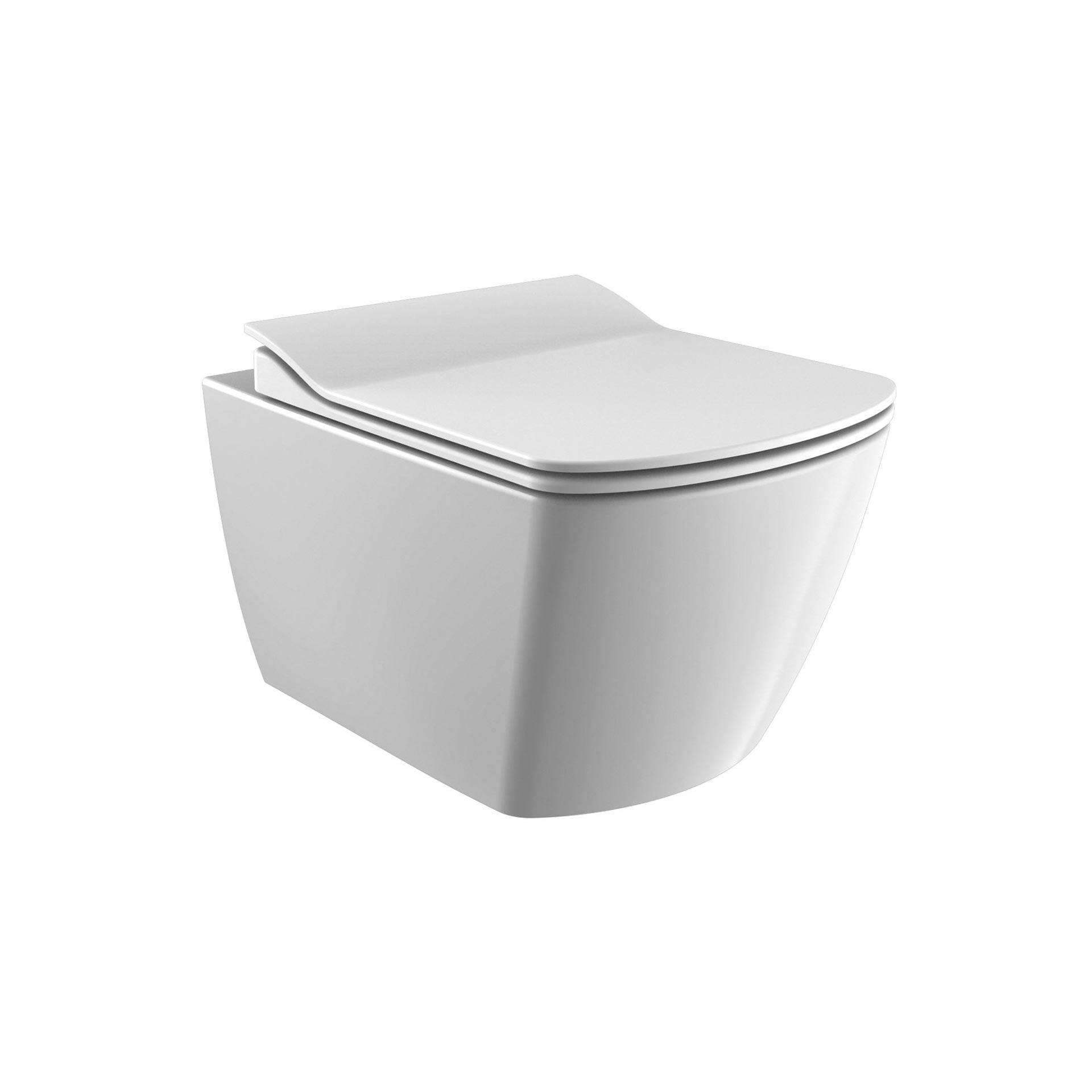 Creavit elegant hangtoilet - randloos  - zonder zitting - glanzend wit