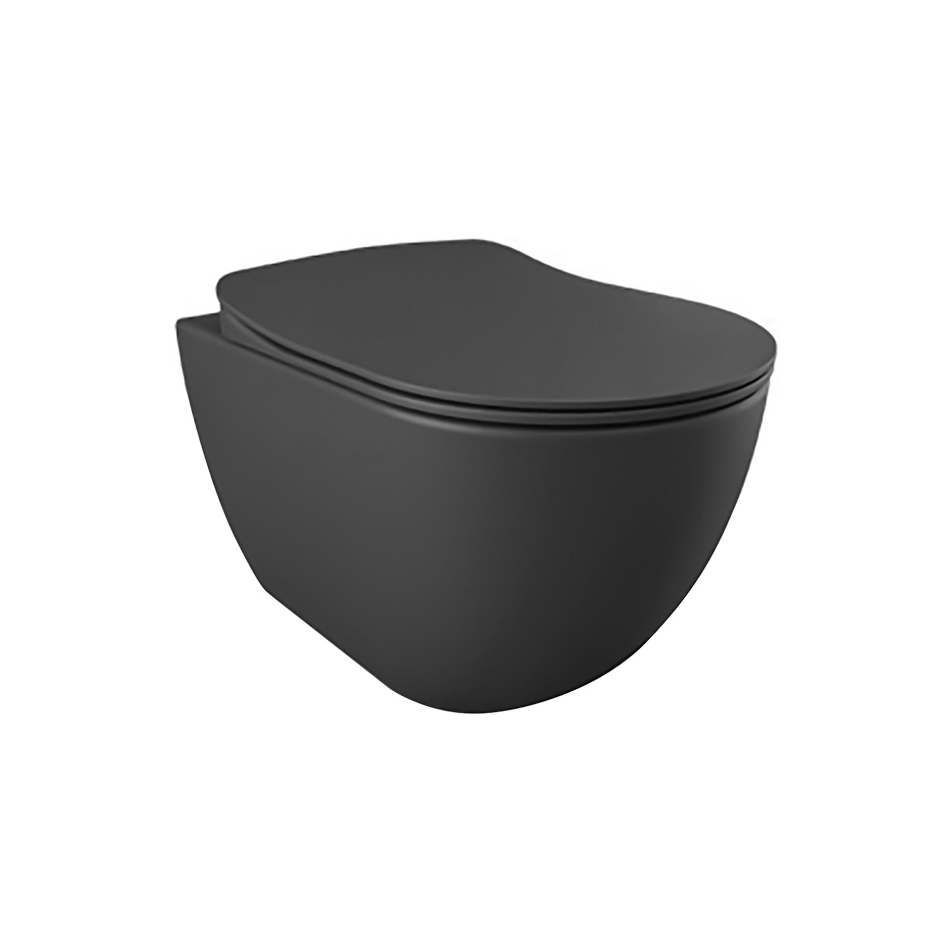 Rimoff ophang wc met rvs sproeier (bidet), mat antraciet