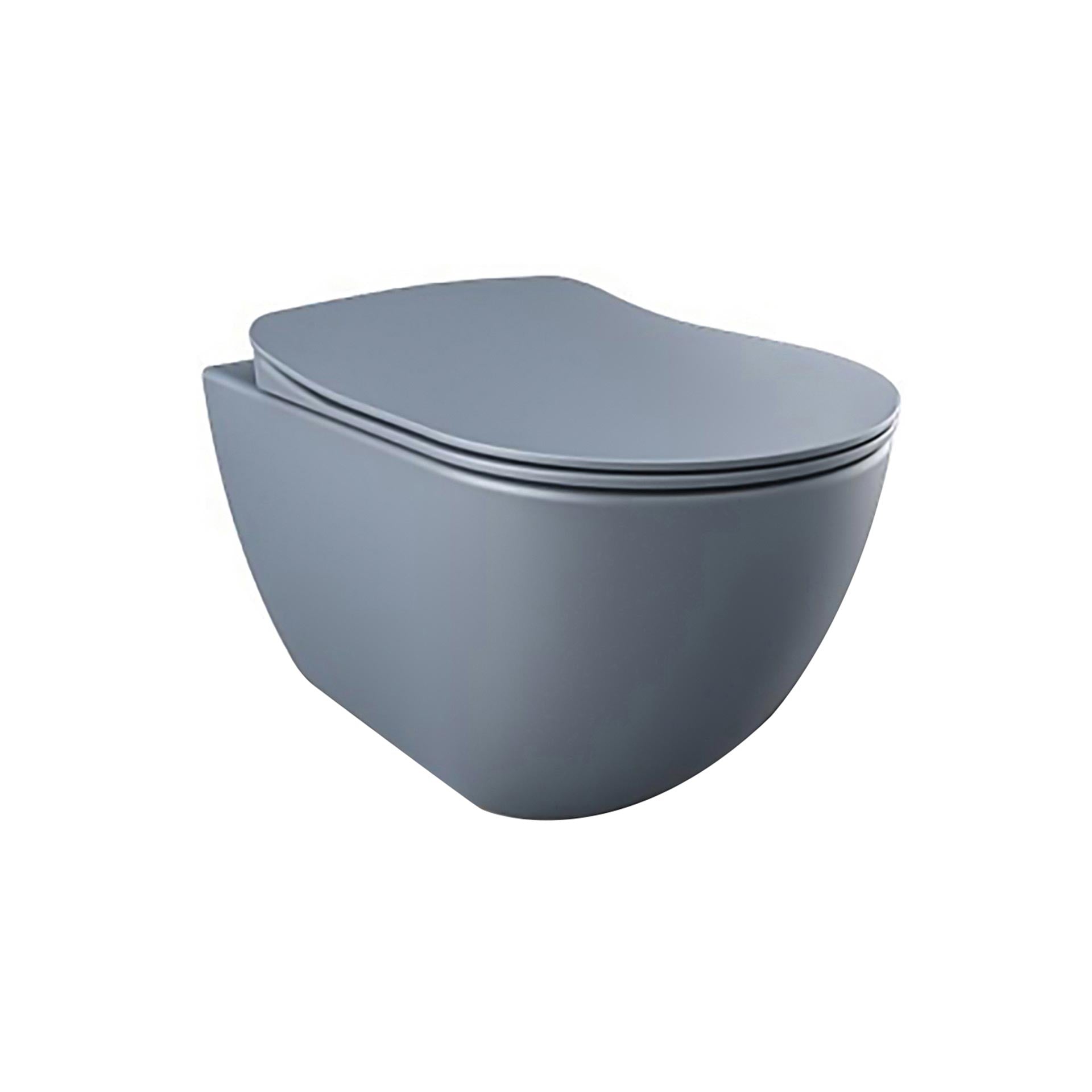 Rimoff ophang wc met rvs sproeier (bidet), mat basalt