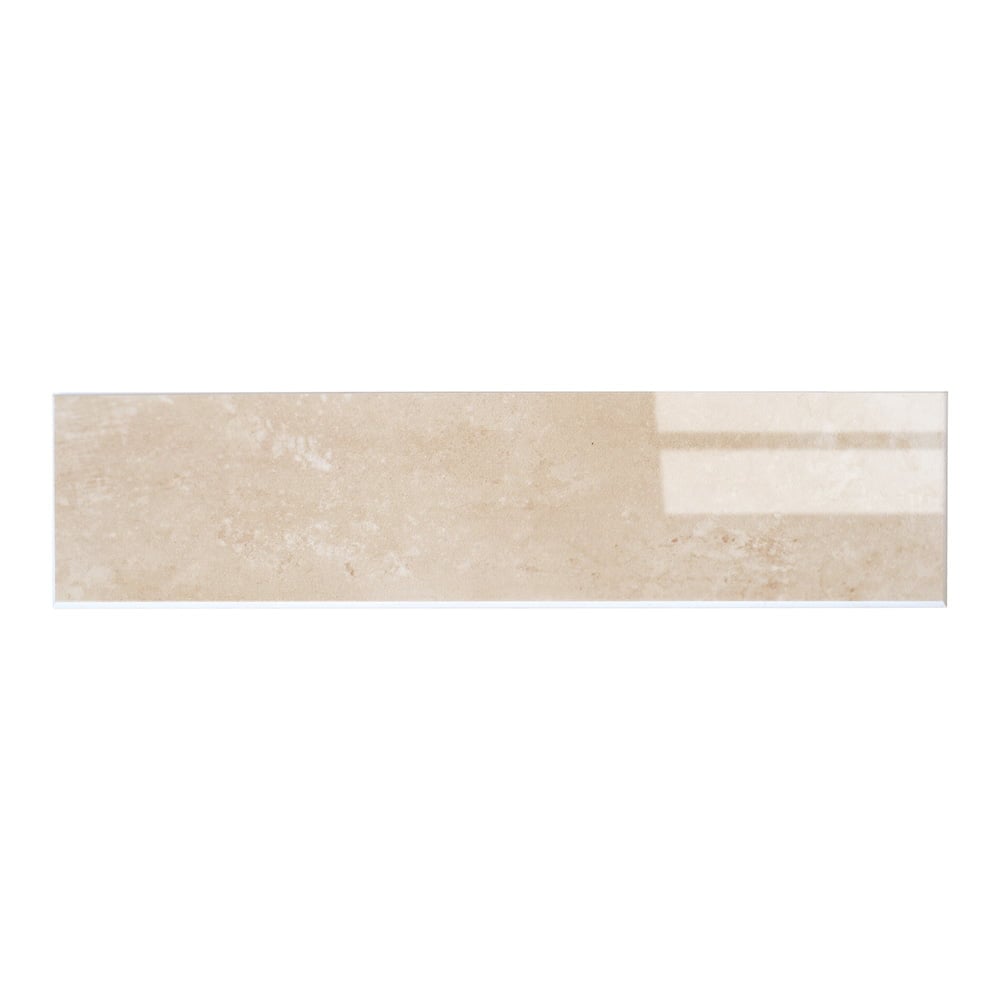 Isodeco Zelfklevende Mozaïek Steenstrip Hoogglans Metro/Visgraat Beige