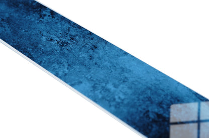 Isodeco Zelfklevende Mozaïek Steenstrip Hoogglans Metro/Visgraat Blauw