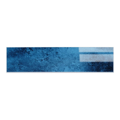 Isodeco Zelfklevende Mozaïek Steenstrip Hoogglans Metro/Visgraat Blauw