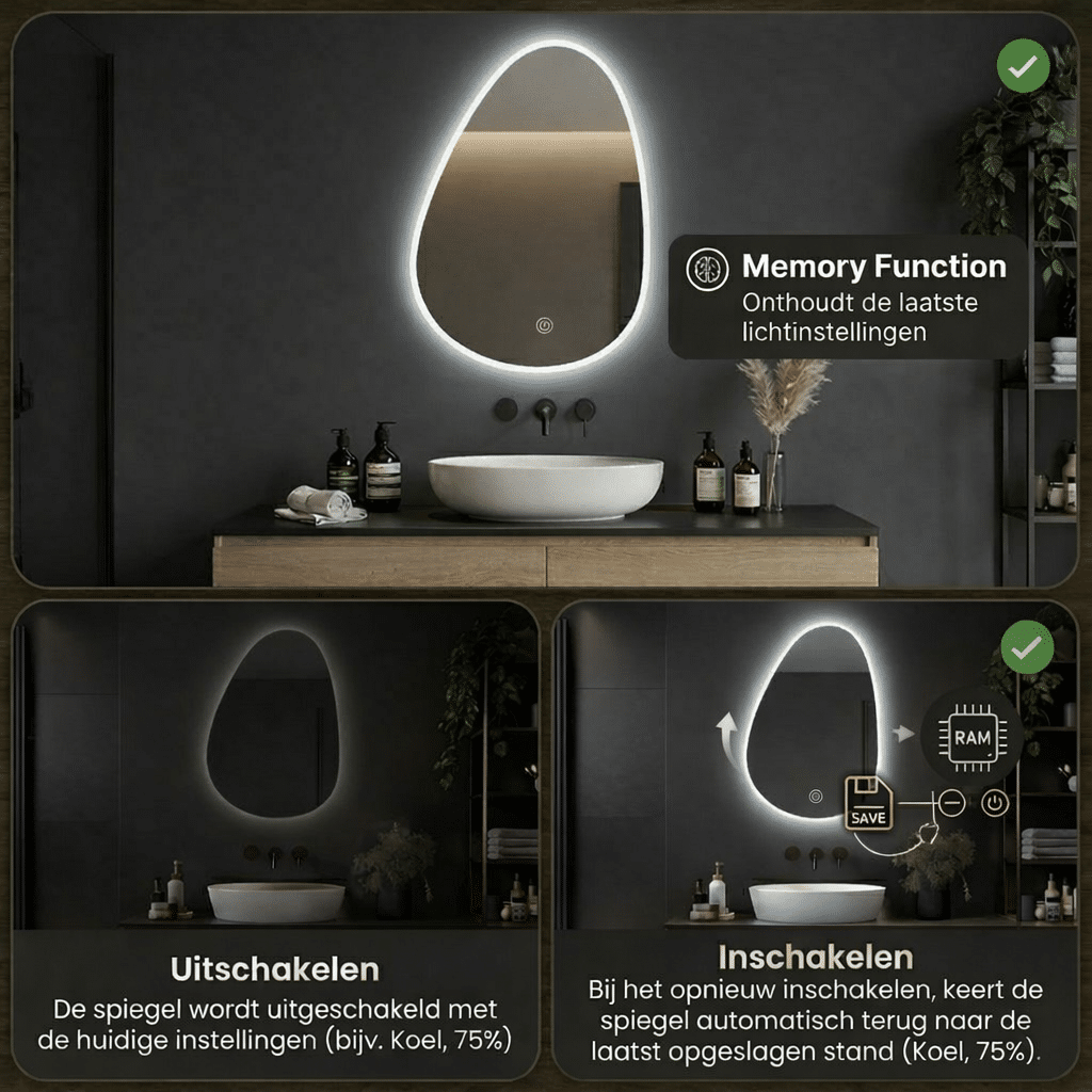 Loxa badkamerspiegel