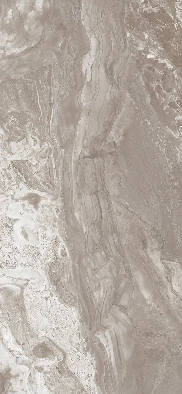 Isodeco SPC Marmer Plaat Wandpaneel Yuba Stone Mat Greige Taupe