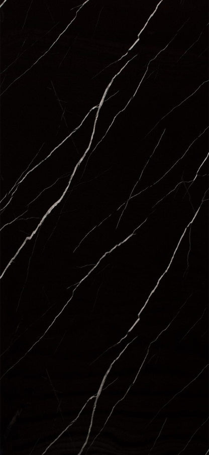 Isodeco PVC Marmer Plaat Hoogglans Flexibel Carrara Nero Marquina Zwart Wit