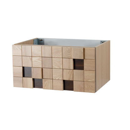 Mimoza wastafelonderkast - 1 lade - greeploos  - soft close – 79x40x52 cm - licht eiken