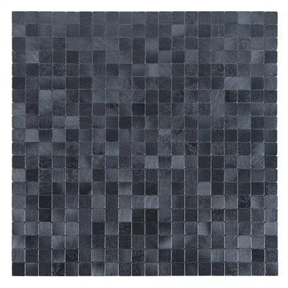 Isodeco Zelfklevende Mozaïek Steenstrip Kleine Blokjes Vierkant Gunmetal