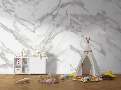 Isodeco SPC Marmer Plaat Wandpaneel Marble Wit Grijs