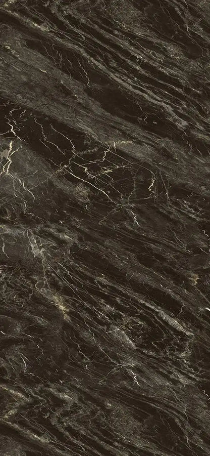 Isodeco SPC Marmer Plaat Wandpaneel Rosseta Stone Mat Bruin Goud