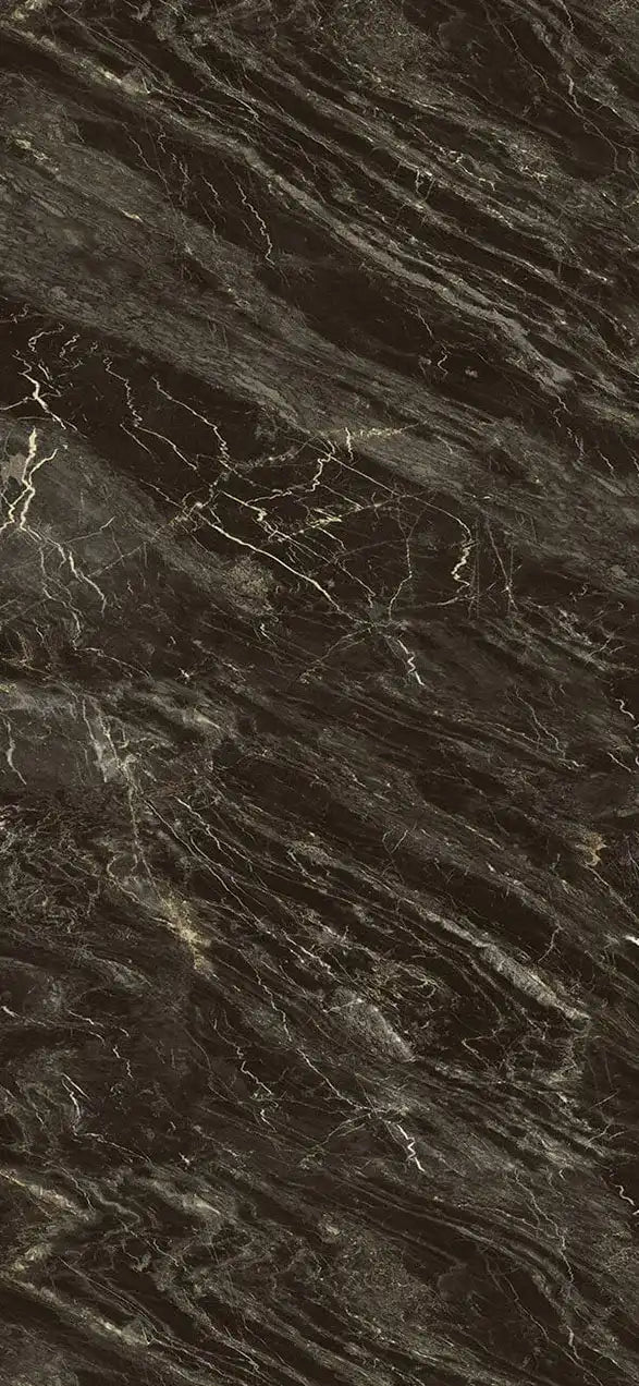 Isodeco SPC Marmer Plaat Wandpaneel Rosseta Stone Mat Bruin Goud