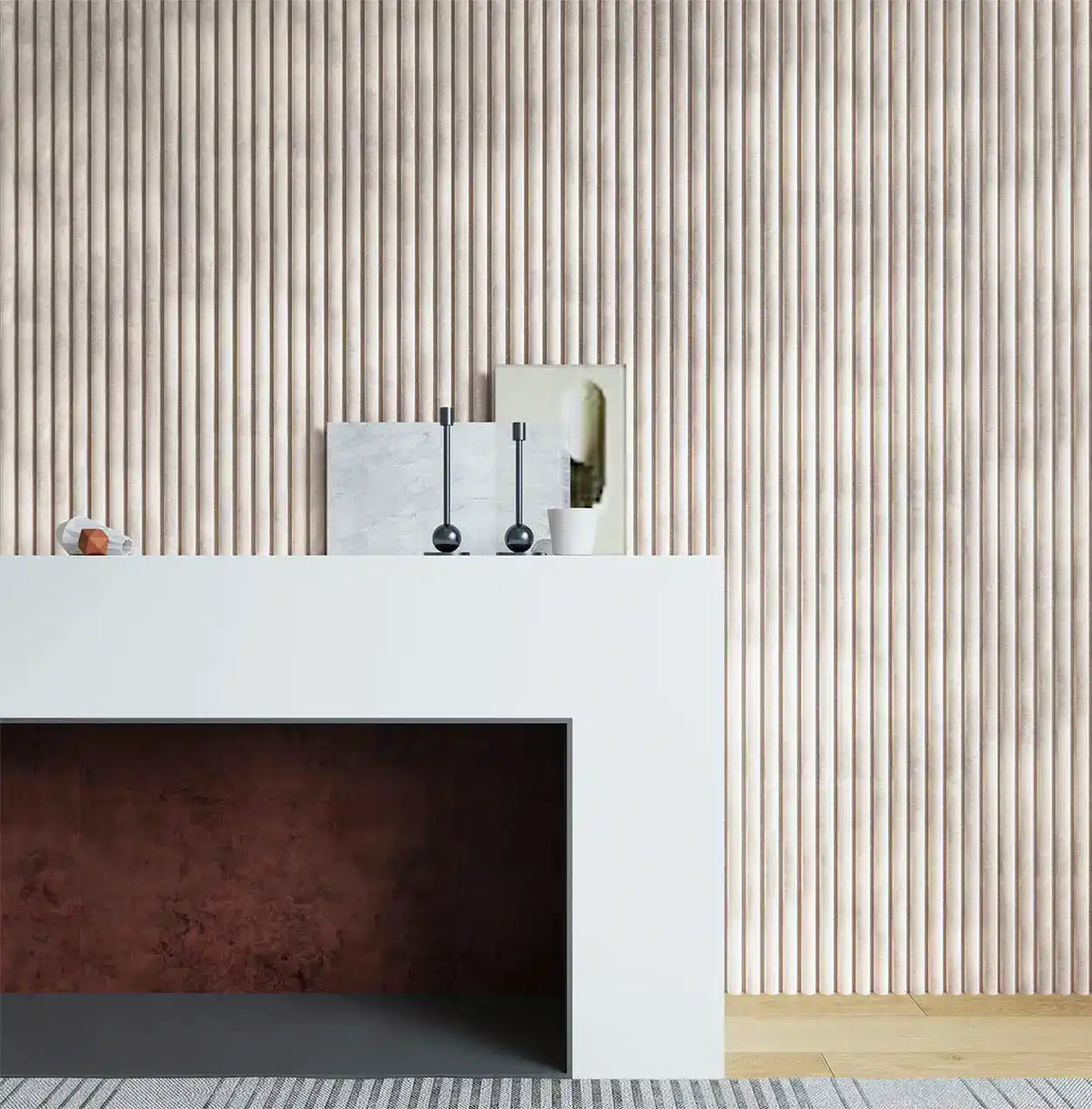 Isodeco Akoestisch Paneel Suede Stof Crème Licht Beige met Vilt