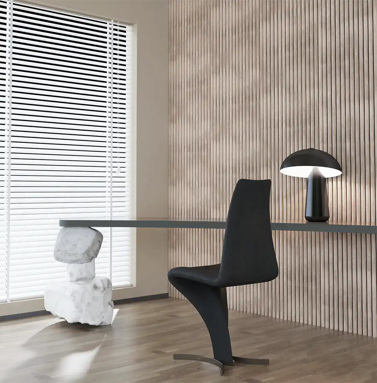 Isodeco Akoestisch Paneel Suede Stof Beige Taupe mix met Vilt