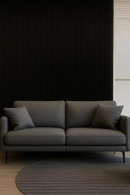 Isodeco Akoestisch Paneel Suede Stof Zwart met Vilt