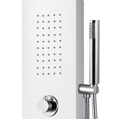 Aloni thermostatische douchepaneel wit