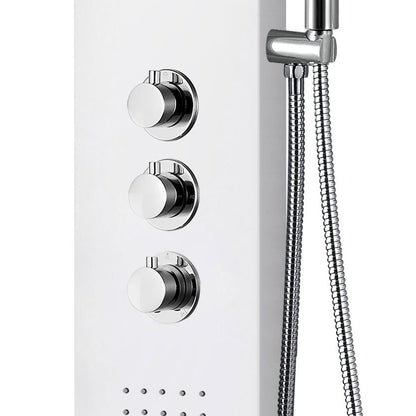 Aloni thermostatische douchepaneel wit