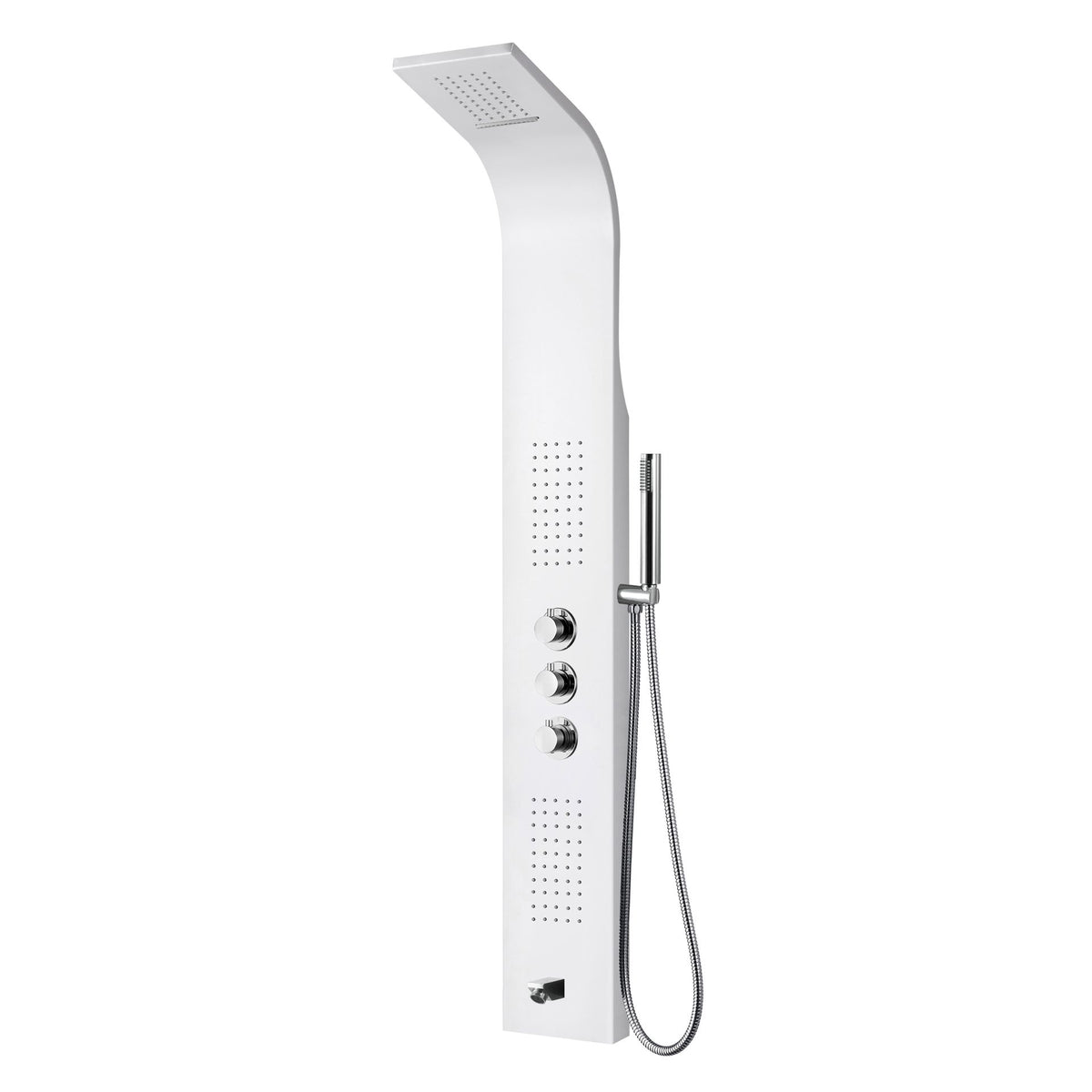 Aloni thermostatische douchepaneel wit